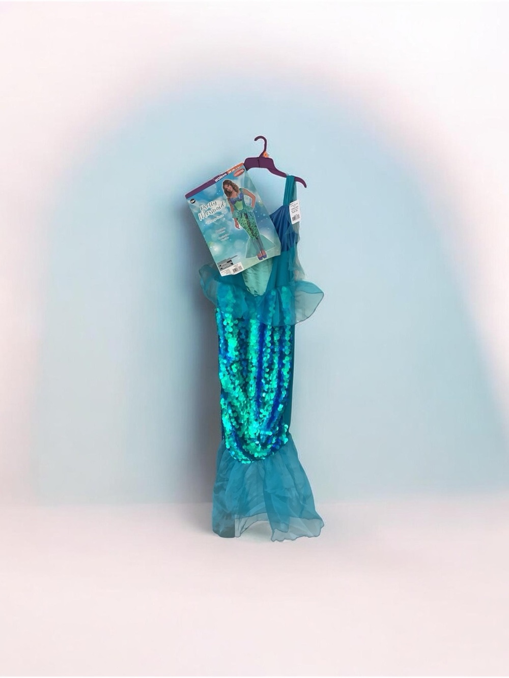 BNWT adult Mermaid Costume Dress - Teal & Purple